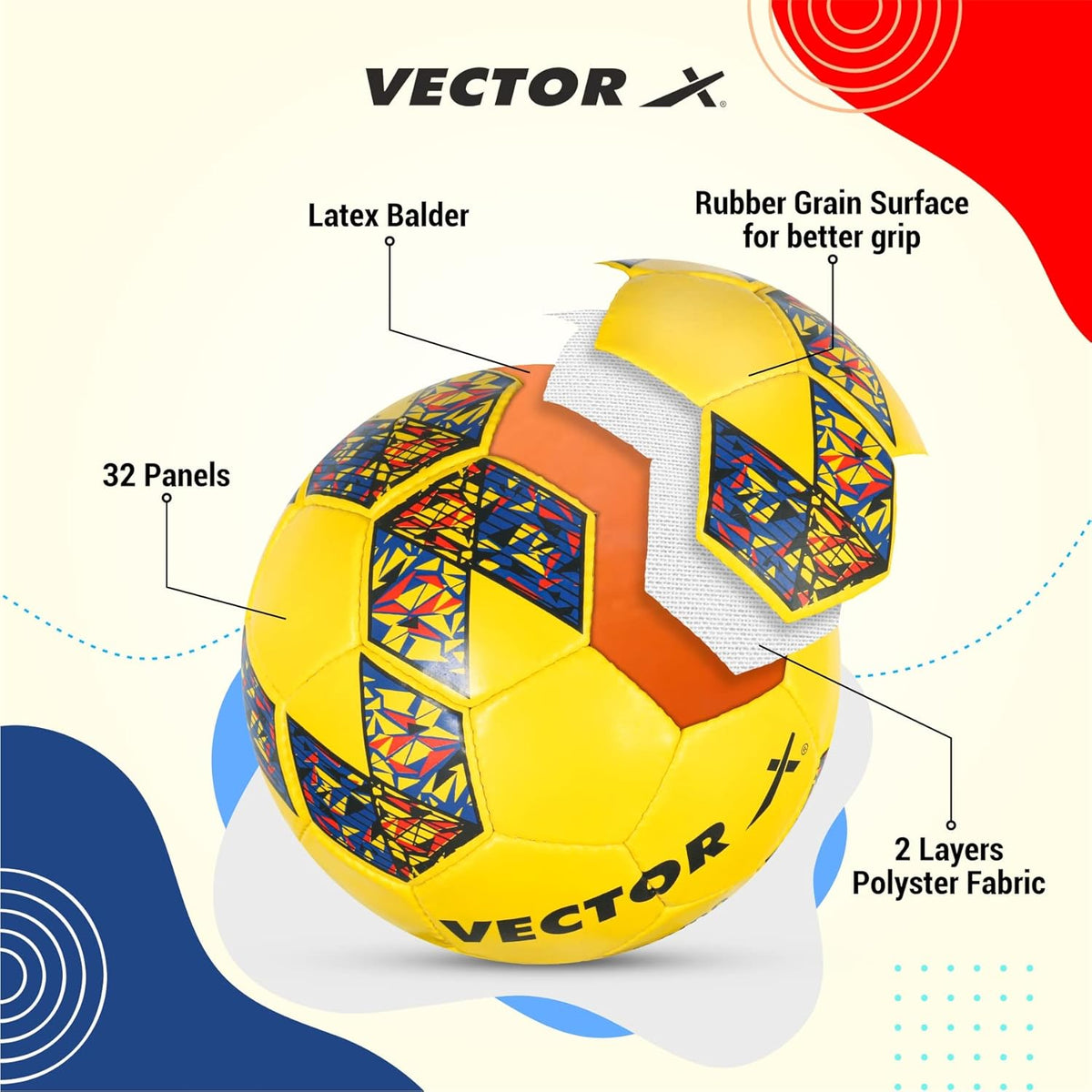 Vector-X Football H/S Rubber Roma-5