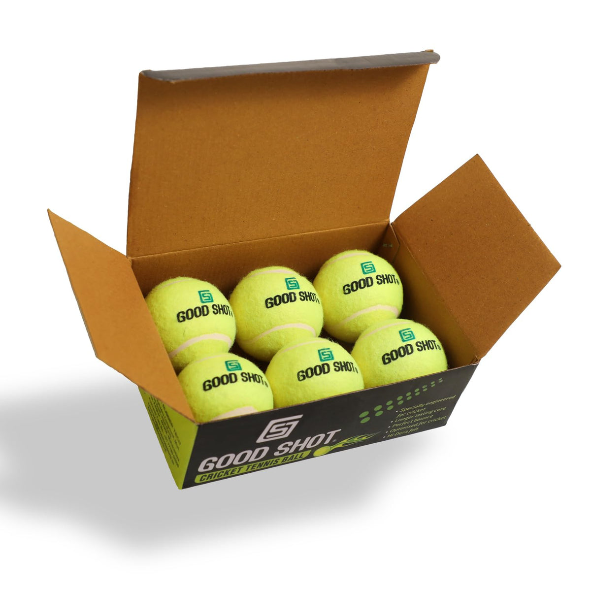 Good Shot Tennis Cricket Ball Light Pack Of 6