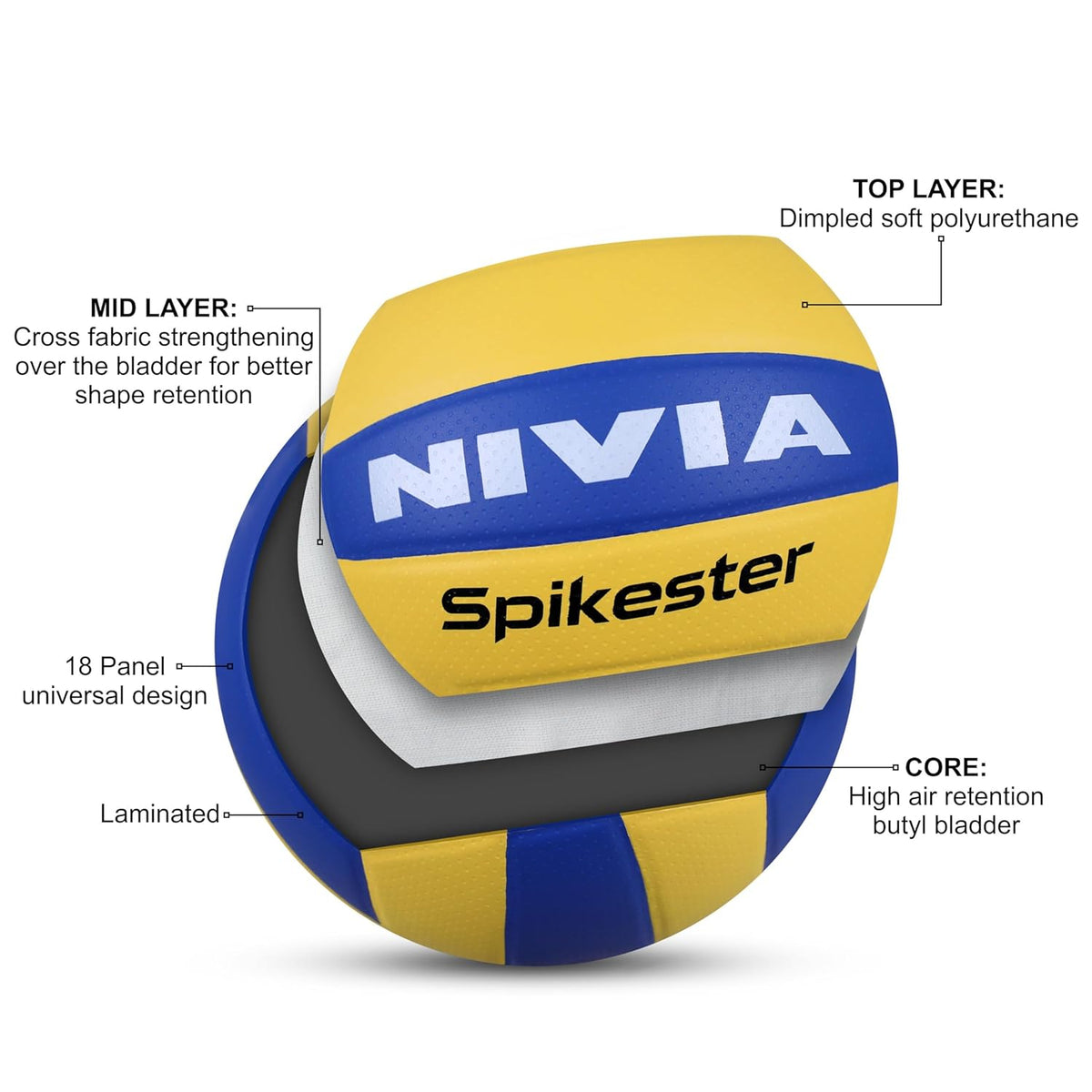 Nivia Spikesters Pasted Volley Ball