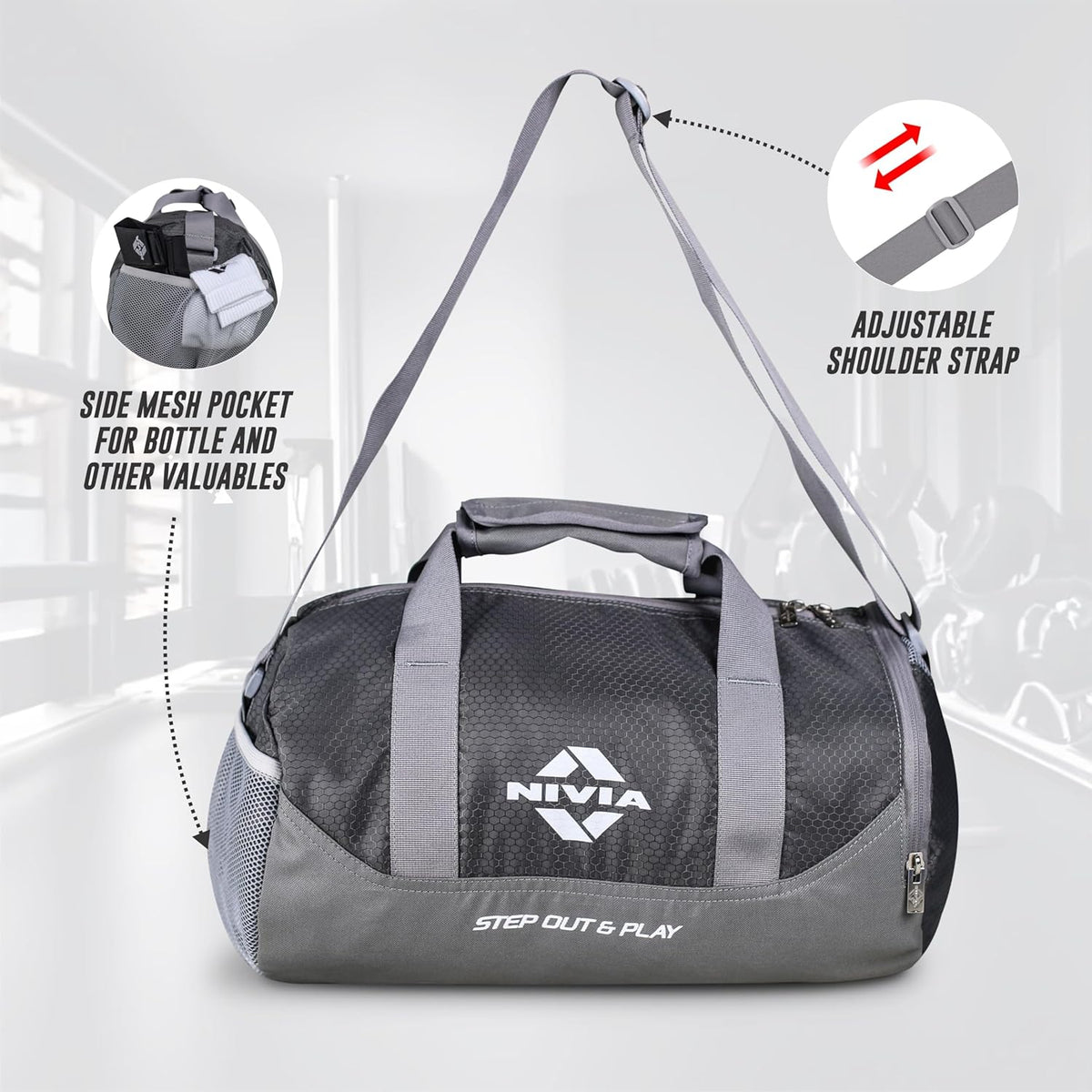 Nivia Beast Gym Bag-4