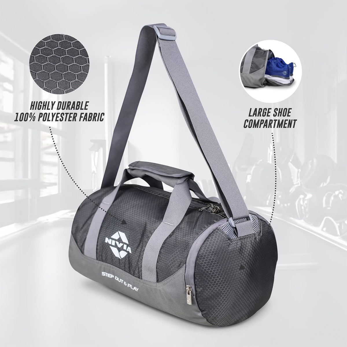 Nivia Beast Gym Bag-4