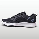 Nivia Hawks 2.0 Training Shoes on a gym floor, featuring a lightweight design and breathable mesh upper.