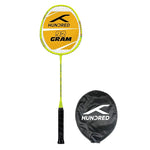 Hundred Powertek 200 badminton racket designed for quick swing control.