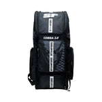 SF Cobra Kit Bag with Wheel – Durable and spacious cricket bag in black and red design with strong handles and smooth-rolling wheels.
