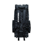 SF Cobra Kit Bag with Wheel – Durable and spacious cricket bag in black and red design with strong handles and smooth-rolling wheels.