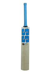 SS Sky Royal Kashmir Willow cricket bat lying on the ground, featuring a clean blade and bold graphics.
