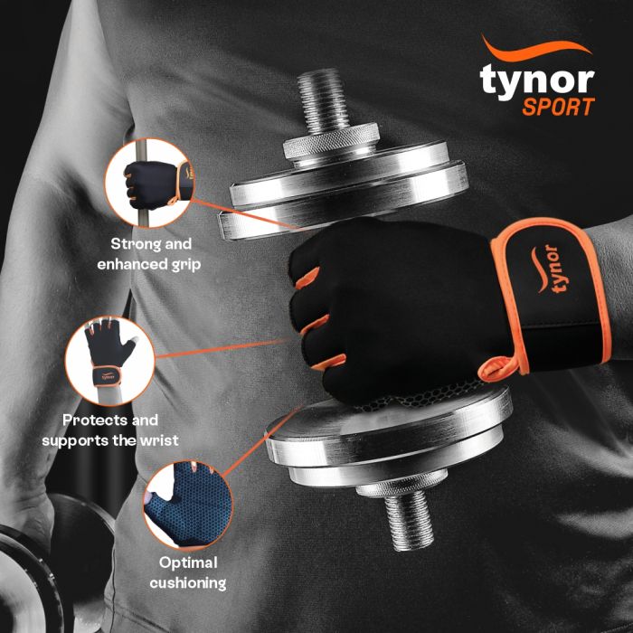 Tynogrip Gym Gloves With Wrist Support