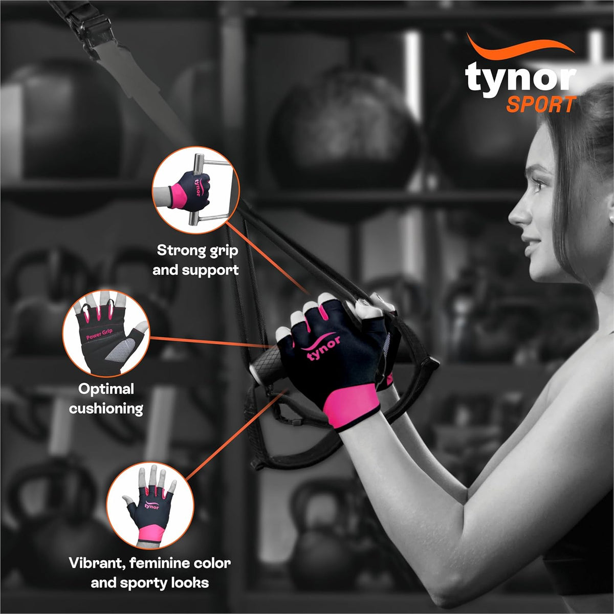 Tynogrip Women's Gym Gloves