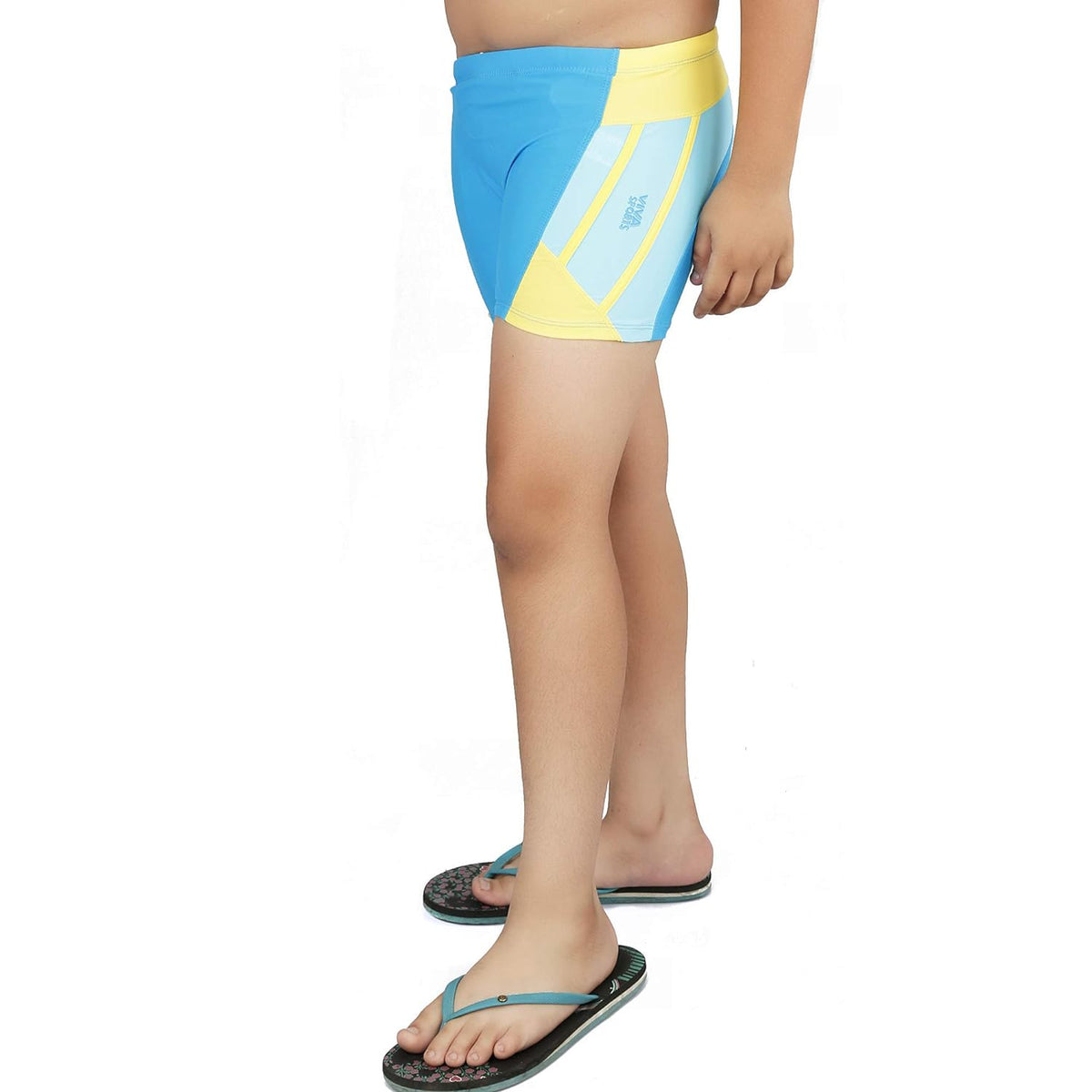 Viva Sports VSTK-006-A Kid's Swimming Trunks (Blue-Yellow)