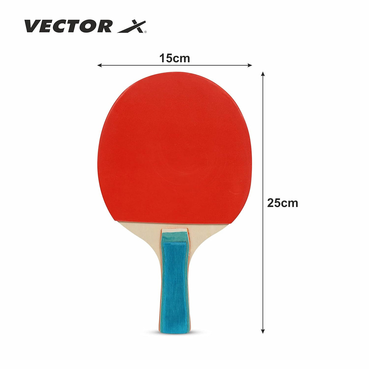 Vector X Combo Set of Table Tennis (Pack of 2 Bat and 3 Balls)