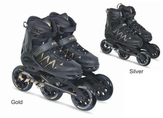 Viva Inline Skates 110 mm-(43-45) ( 9-11) 3 Wheel