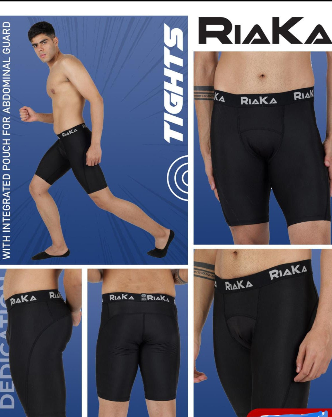 Riaka CompressionTight with Abdo Guard Pocket