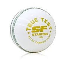 SF True Test White Leather Ball