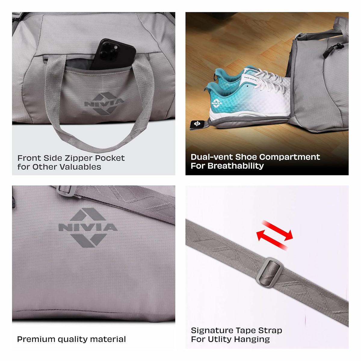 Nivia Drift Gym Bag