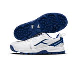 Close-up of Hundred Hyperturf cricket shoes featuring durable sole grip and sleek athletic design.