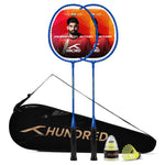 Hundred Powertek Star Badminton Racket With Shuttle Cock (Set of 2)