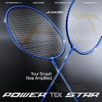 Hundred Powertek Star Badminton Racket With Shuttle Cock (Set of 2)