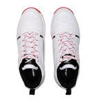 Close-up of Hundred Hyperturf cricket shoes featuring durable sole grip and sleek athletic design.