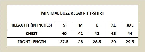 Minimal Buzz Relax Fit Graphic T-Shirt YT0015