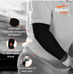 Tynor Sports Arm Sleeve (Black)