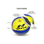 Nivia Craters Moulded Volleyball(Size 4, Yellow/Blue)