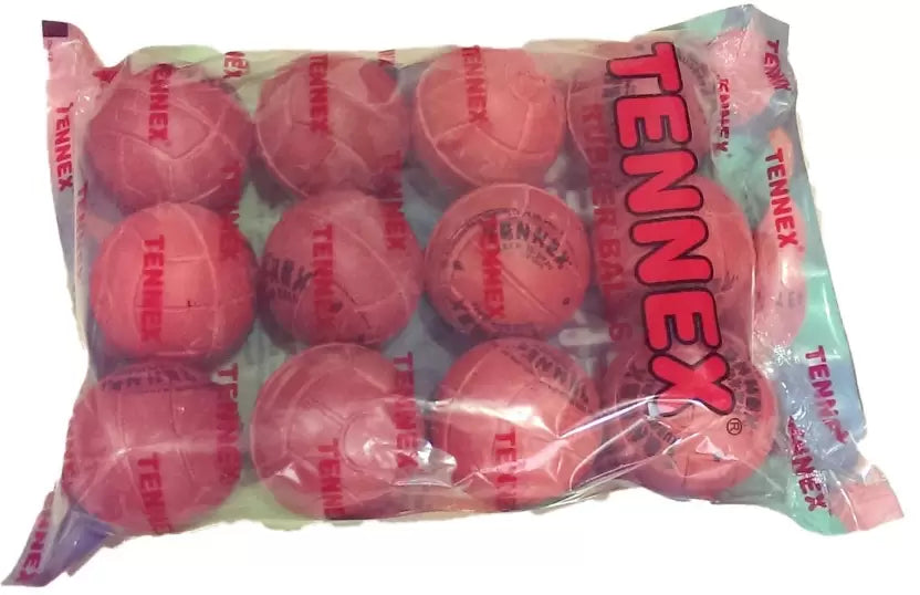 Tennex Rubber Ball Red Cricket Rubber Ball(Pack of 12, Red)