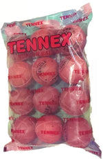 Tennex Rubber Ball Red Cricket Rubber Ball(Pack of 12)