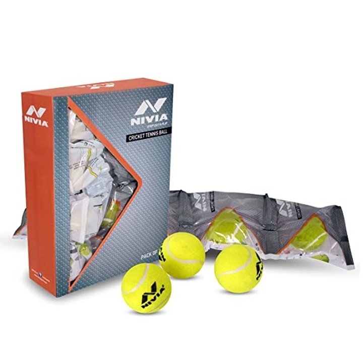 Nivia Heavy Weight TennisCricket Ball (Pack of 12 balls)