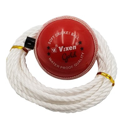 Cricket Stroke Ball Gold Pvc Ball With Rope 3.5 Mtr